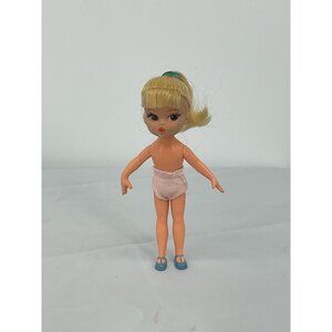 Vintage Hasbro Dolly Darlings 1967 Mini Doll Blonde Hair Blue Shoes